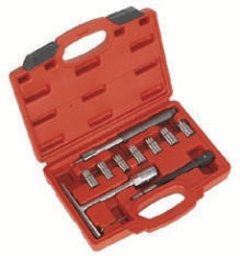 10Pcs Diesel Injector Seat Cutter Set