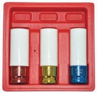 Wheel Impact Socket Set 3pc 1/2" Sq Drive