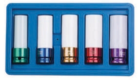 5pc 1/2 Dr Thin Wall Impact Socket Set