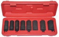 8pcs 1/2"Dr. Lug Nut Driver/Wheel Lock Remover Socket Kit