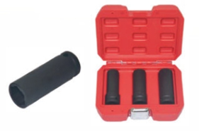 3pcs 1/2in Dr Damaged Wheel Nut Remover