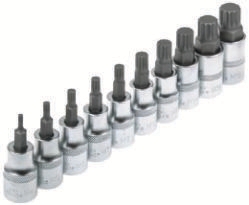10Pcs Spline Socket Bit Set