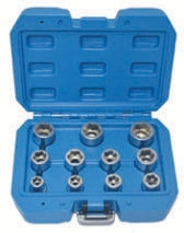 11pcs 3/8in Sq Dr Bolt Extractor Socket Set