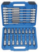 30Pcs Hex Key Socket Bit Set 1/2 Drive