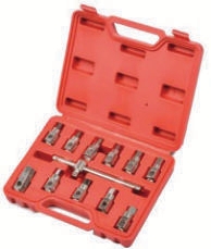 12 Pcs Oil Drain Sump Plug Key Socket Set