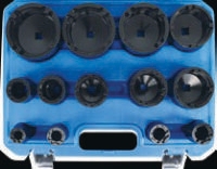 13Pcs Inside Tooth Groove Bearing Lock Nut Socket Set