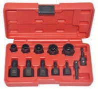 10pcs Multi Spline Screw and Nut Extractor Set