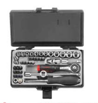 42pc 1/4DR 6pt Flank socket combination set