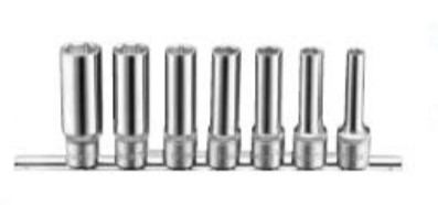 7pc 1/2DR Deep socket set