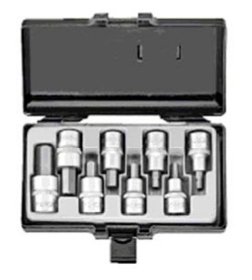 8pc 1/2DR Hex socket bit set