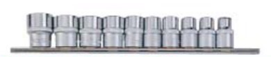 10pc 1/2DR Socket set SAE