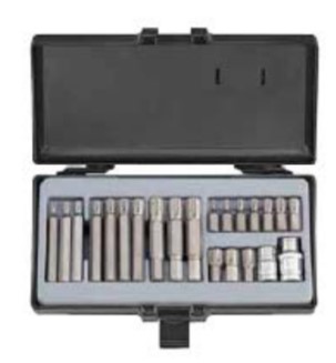 22pc 10mm Ribe bit set