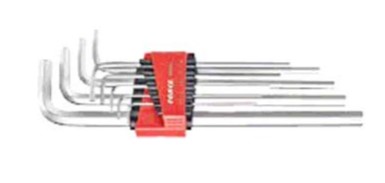 9pc Extra long hex key set