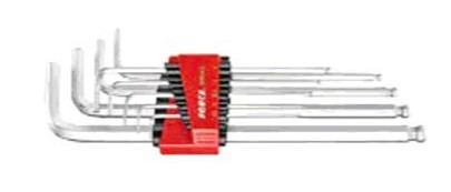 9pc Extra long hex ball point key set SAE