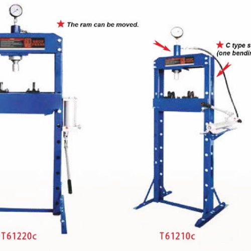 Hydraulic Shop Press with Gauge C Series