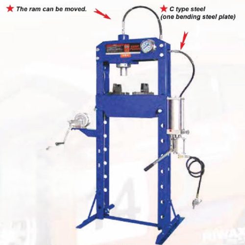 Hydraulic Shop Press with Gauge QC Series
