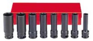 8pc 3/8 DR 6pt Flank Deep Impact Socket Set