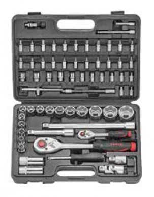 68pc 1/4 and 1/2 Socket Combination Set
